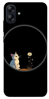 Чехол на Samsung Galaxy A04e Cat and flower фото 1 из 1