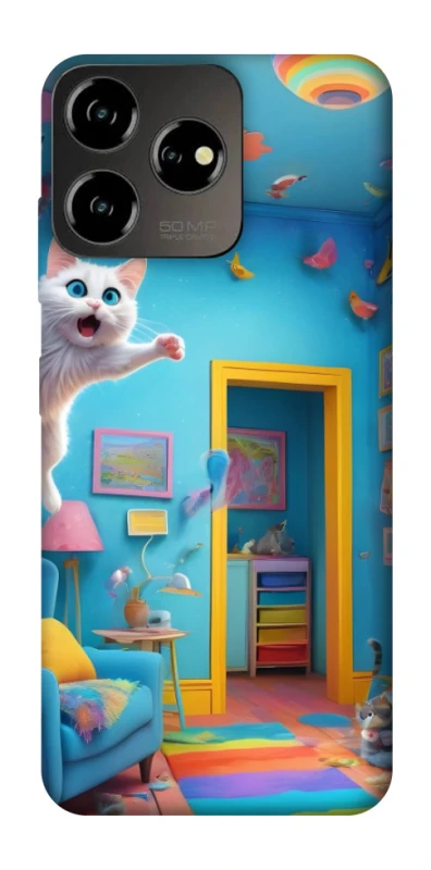 Чохол на ZTE Blade V50 Design 4G crazy cat фото 1 з 1
