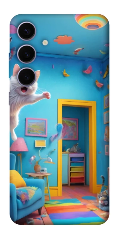 Чохол на Samsung Galaxy S25+ crazy cat фото 1 з 1