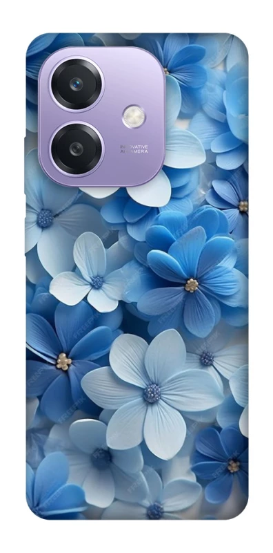 Чехол на Oppo A3 4G Синие цветы фото 1 из 1