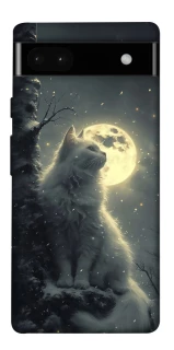 Чехол на Google Pixel 6a Кот под луной фото 1 из 1