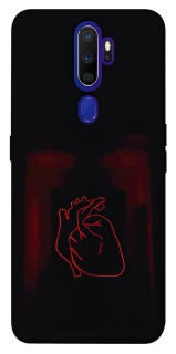 Чехол на Oppo A5 (2020) / Oppo A9 (2020) Красное сердце фото 1 из 1