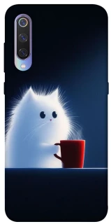 Чохол на Xiaomi Mi 9 Чохол кіт з кавою фото 1 з 1