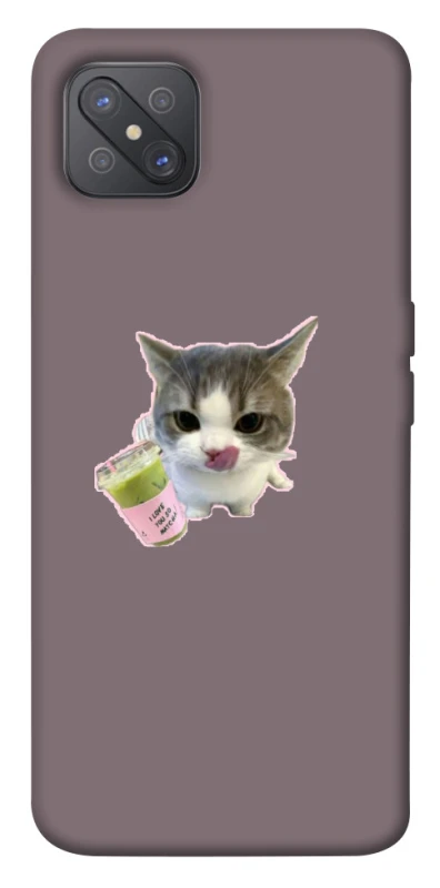 Чохол на Oppo A92s cat matcha фото 1 з 1