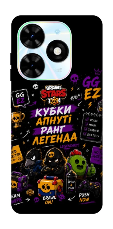 Чехол на TECNO Spark Go 2024 Brawl Stars collage фото 1 из 1