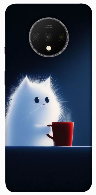 Чохол на OnePlus 7T Чохол кіт з кавою фото 1 з 1