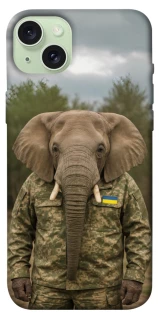 Чехол на Apple iPhone 15 Plus (6.7") Слон защитник фото 1 из 1