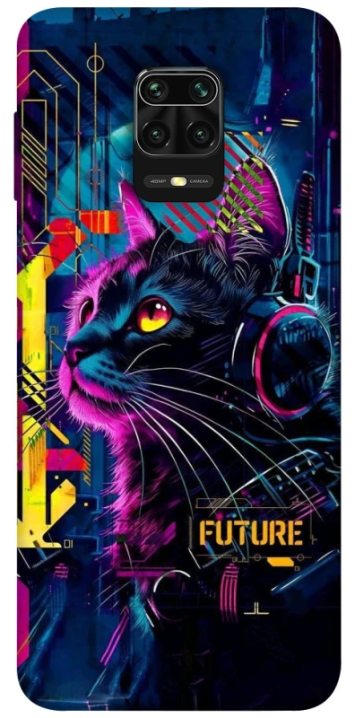 Чехол на Xiaomi Redmi Note 9s / Note 9 Pro / Note 9 Pro Max Cyber Cat v2 фото 1 из 1