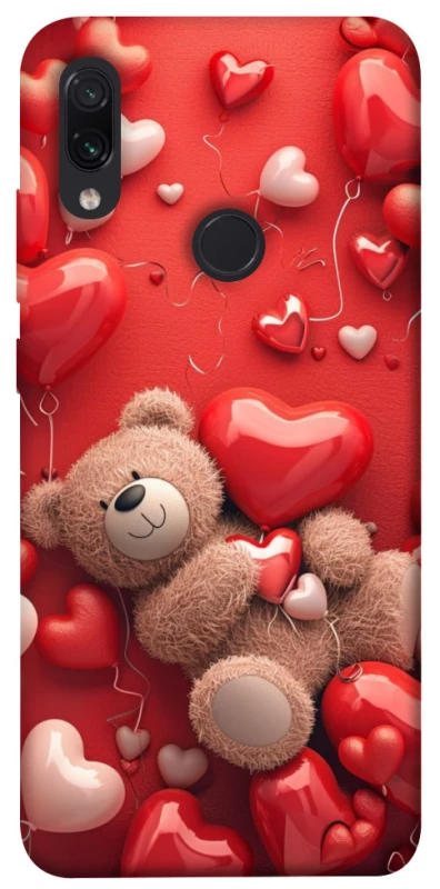 Чехол на Xiaomi Redmi Note 7 / Note 7 Pro / Note 7s bear in hearts фото 1 из 1