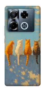 Чехол на Infinix Note 40 Pro 4G cats on wall фото 1 Чехол на Infinix Note 40 Pro 4G cats on wall фото 1 из 1