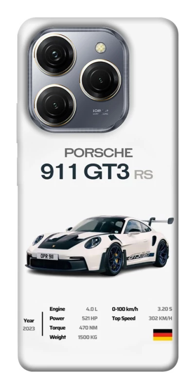 Чехол на TECNO Spark 20 Pro Porsche 911 GT3 фото 1 из 1