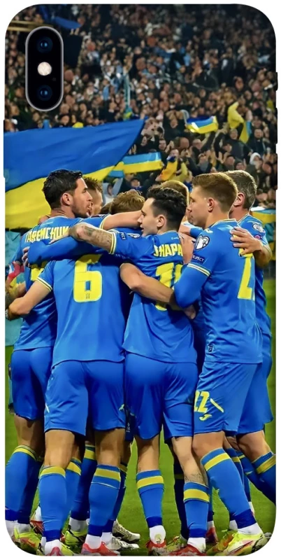 Чехол на Apple iPhone XS (5.8") Сборная Украины v3 фото 1 из 1