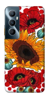 Чохол на Realme C65 4G Соняшники та маки фото 1 з 1