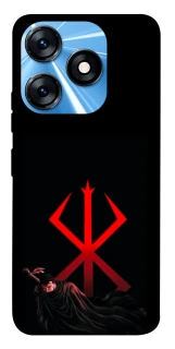 Чехол на TECNO Spark 10 Berserk Red Logo фото 1 из 1