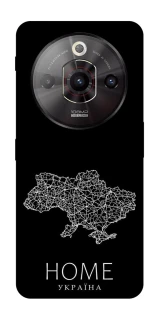 Чехол на ZTE Nubia Focus Pro Ukraine black map фото 1 из 1
