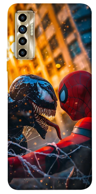 Чехол на TECNO Camon 17P Venom vs Spiderman фото 1 из 1