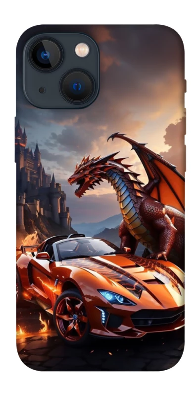 Чехол на Apple iPhone 13 mini (5.4") Сar and dragon фото 1 из 1