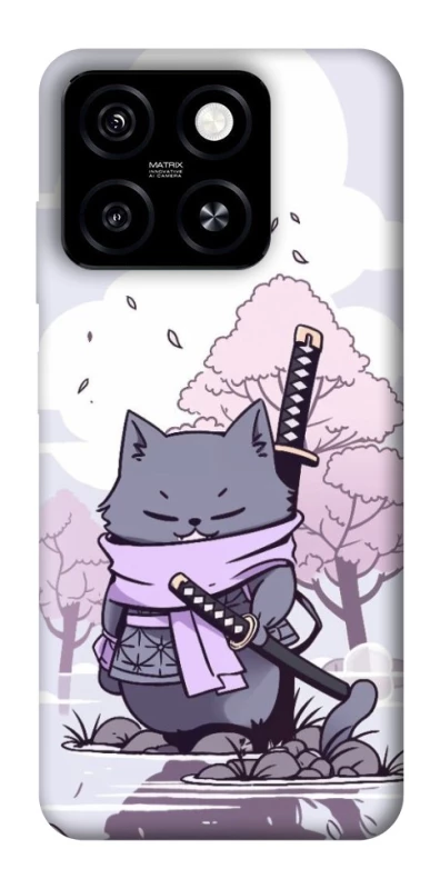 Чохол на ZTE Blade A55 4G Samurai cat фото 1 з 1
