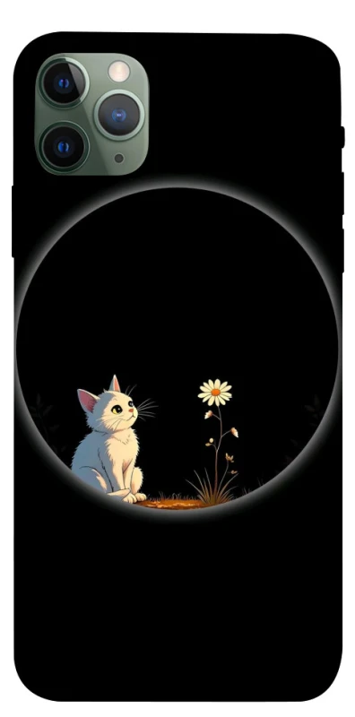 Чохол на Apple iPhone 11 Pro Max (6.5") Cat and flower фото 1 з 1