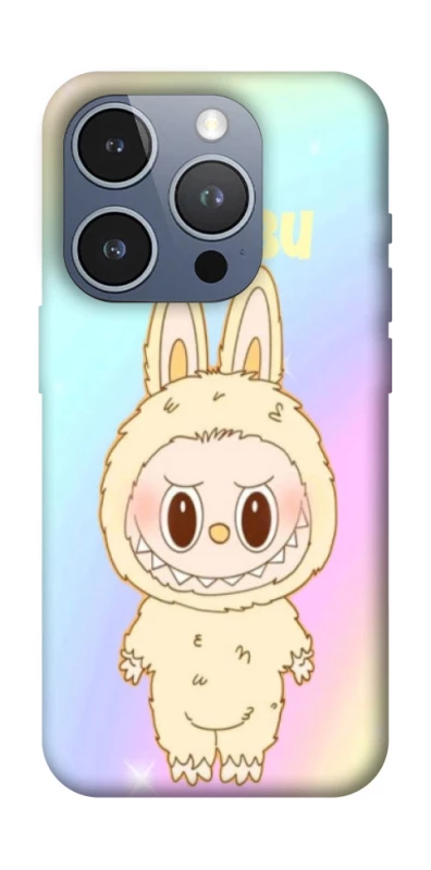 Чохол на Apple iPhone 16 Pro Fluffy Rainbow Labubu фото 1 з 1