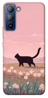 Чехол на TECNO Pop 5 LTE cat on a field фото 1 из 1