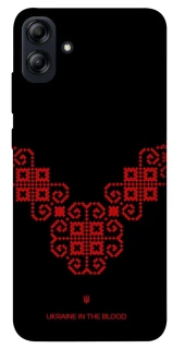 Чехол на Samsung Galaxy A04e Черно-красная вышиванка фото 1 из 1