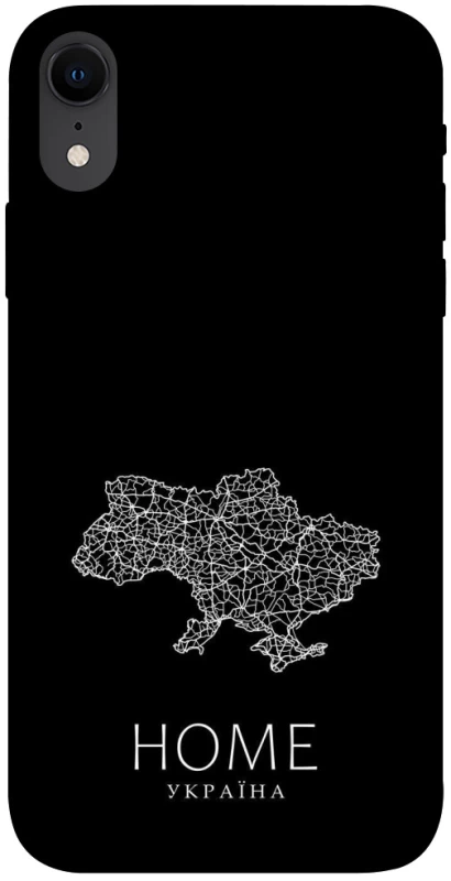 Чохол на Apple iPhone XR (6.1") Ukraine black map фото 1 з 1