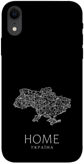 Чохол на Apple iPhone XR (6.1") Ukraine black map фото 1 з 1