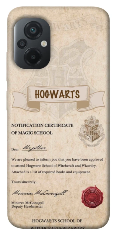 Чохол на Xiaomi Poco M5 The Hogwarts acceptance letter фото 1 з 1