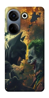 Чехол на TECNO Camon 20 Pro (CK7n) Batman and the Joker фото 1 из 1