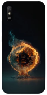 Чохол на Xiaomi Redmi 9A Fire Bitcoin фото 1 з 1