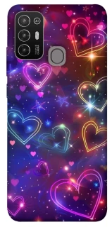 Чохол на ZTE Blade A52 Drawn hearts фото 1 з 1