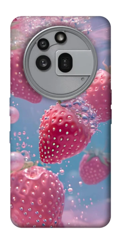 Чехол на Nothing Phone (3a) Pro Клубника в воде фото 1 из 1