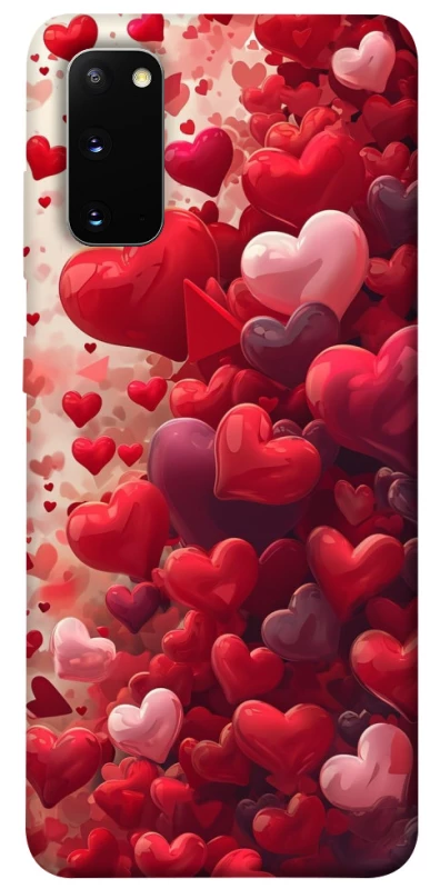 Чохол на Samsung Galaxy S20 Many hearts фото 1 з 1
