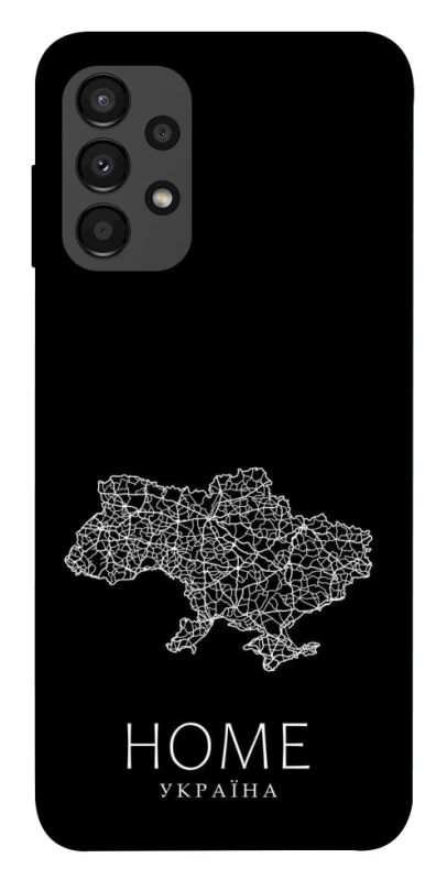 Чохол на Samsung Galaxy A13 4G Ukraine black map фото 1 з 1