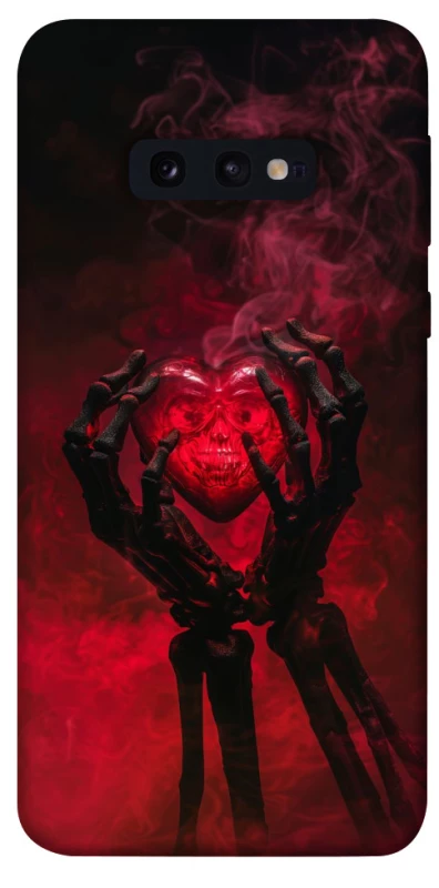 Чохол на Samsung Galaxy S10e Heart in the hands of a skeleton фото 1 з 1