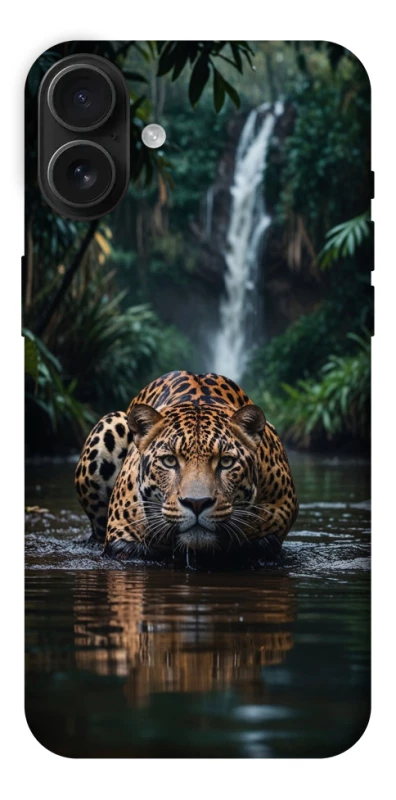 Чохол на Apple iPhone 16 Plus Leopard in water фото 1 з 1