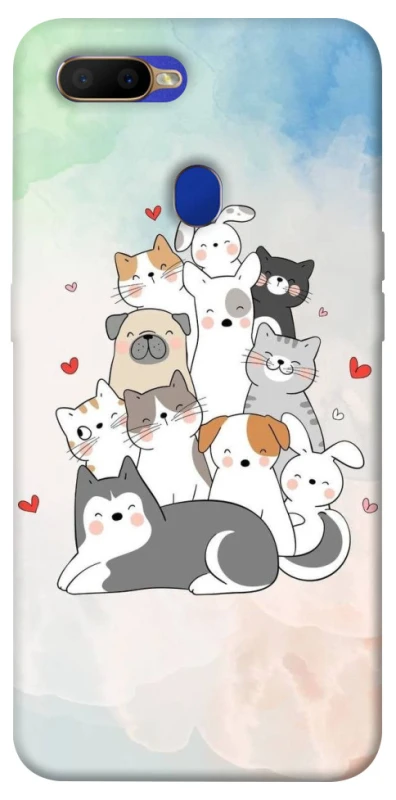 Чохол на Oppo A5s Funny Pets ver.2 фото 1 з 1