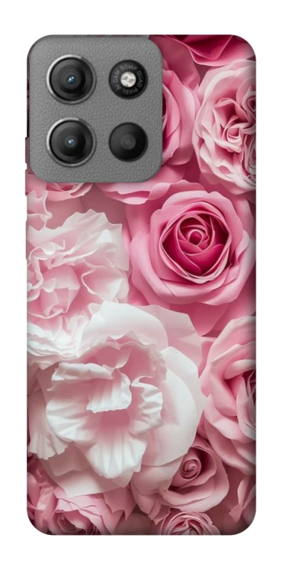 Чехол на Motorola Moto G15 Power Розовые цветы фото 1 из 1