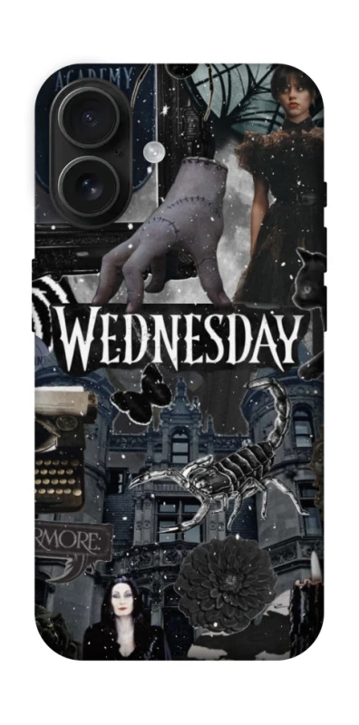 Чехол на Apple iPhone 16 Wednesday Collage ver.2 фото 1 из 1