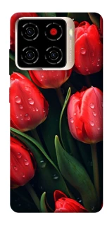 Чехол на ZTE Blade A56 Красные тюльпаны фото 1 из 1