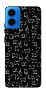 Чохол на Motorola Moto G45 Black Cats фото 1 з 1