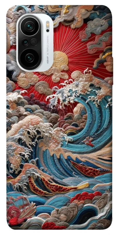 Чехол на Xiaomi Redmi K40 / K40 Pro / K40 Pro+ / Poco F3 Japa wave ver.2 фото 1 из 1