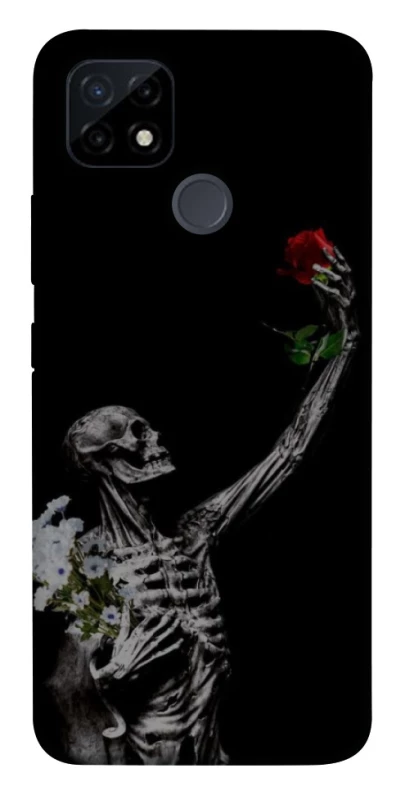 Чехол на Realme C12 Skeleton vs Rose фото 1 из 1