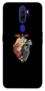 Чехол на Oppo A5 (2020) / Oppo A9 (2020) Heart with flowers фото 1 из 1