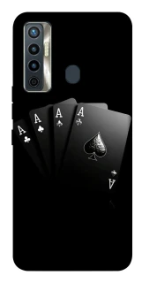 Чохол на TECNO Camon 17 Black Cards фото 1 з 1