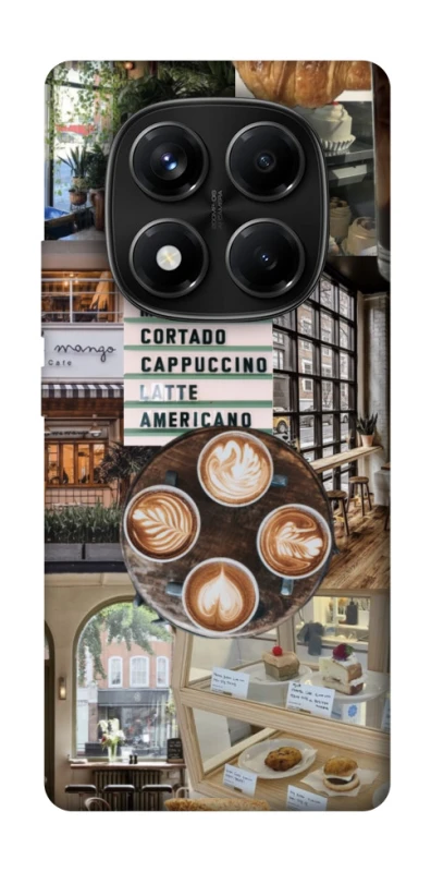 Чехол на Xiaomi Redmi Note 14 Pro 4G Coffee collage ver.5 фото 1 из 1