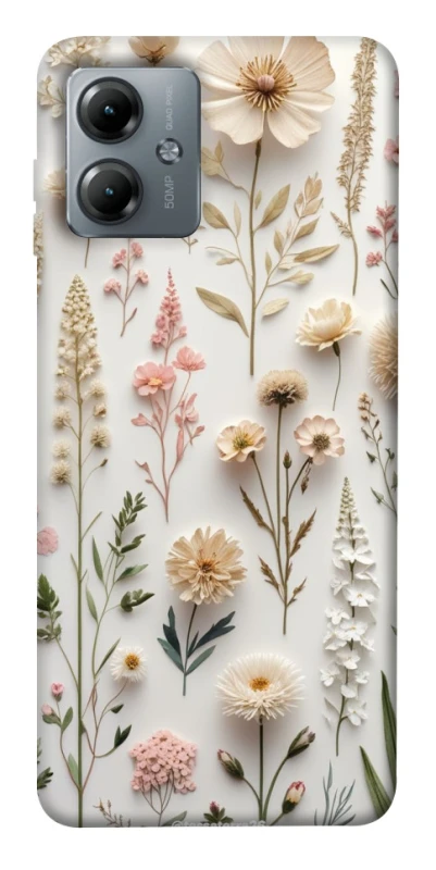 Чехол на Motorola Moto G14 Floral design ver.1 фото 1 из 1