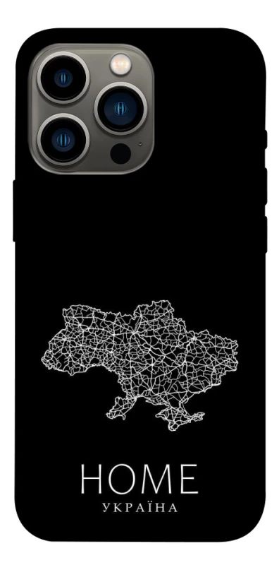 Чехол на Apple iPhone 13 Pro (6.1") Ukraine black map фото 1 из 1