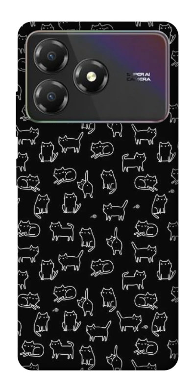 Чохол на ZTE Blade A36 Black Cats фото 1 з 1